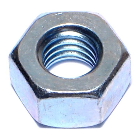 Midwest Fastener Heavy Hex Nut, 7/16"-14, Steel, Grade 2, Zinc Plated, 50 PK 03711